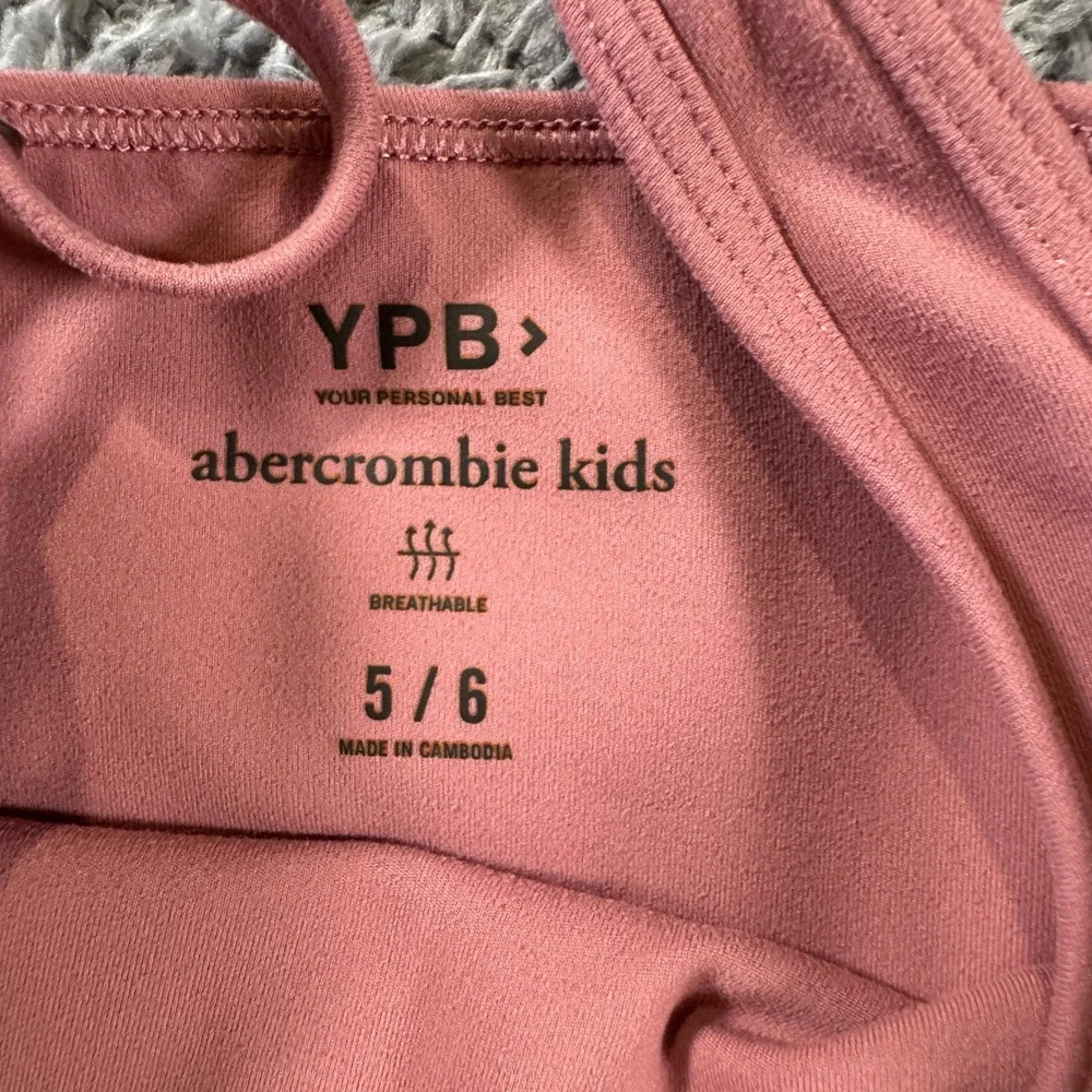 Abercrombie Kids Girls YPB Active Jumpsuit Size 5/6 Pink Breathable Jogger